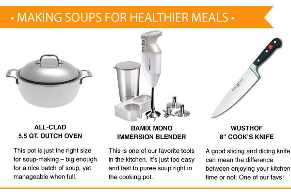 Making Soups for Healthier Meals