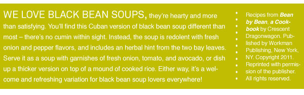 RECIPE: Elsie's Black Bean Soup