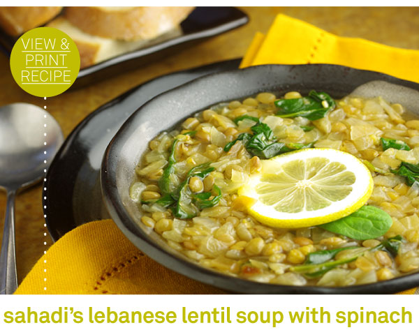 RECIPE: Sahadi's Lebanese Lentil Soup with Spinach