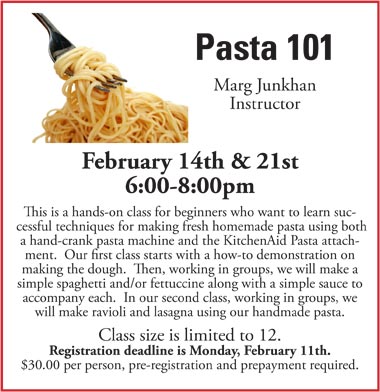 Pasta 101 Class