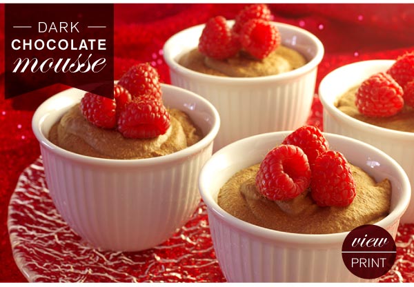 RECIPE: Dark Chocolate Mousse