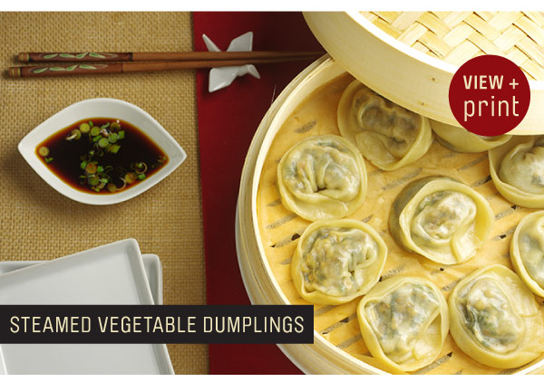 RECIPE: Steamed Vegetable Dumplings