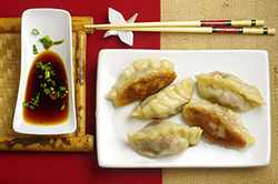 Meat and Chinese Chive Pot Stickers 