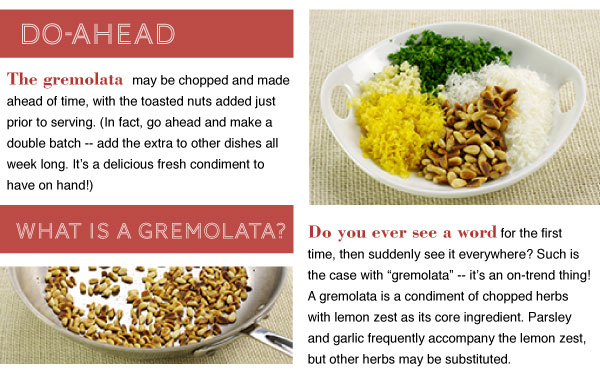 Do Ahead and Gremolata