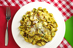 Orecchiette with Artichokes and Bacon