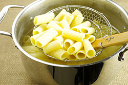 Straining the Rigatoni