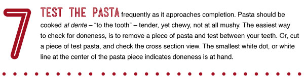 Test the Pasta