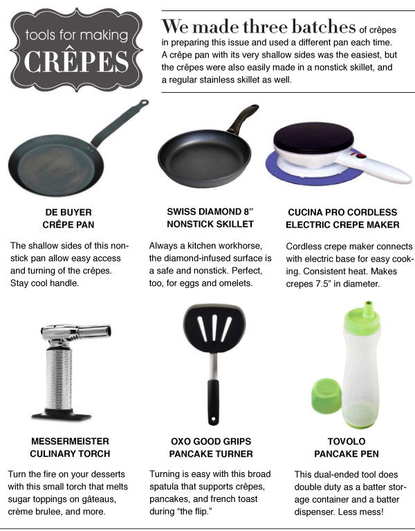 Tools for Making Crepes