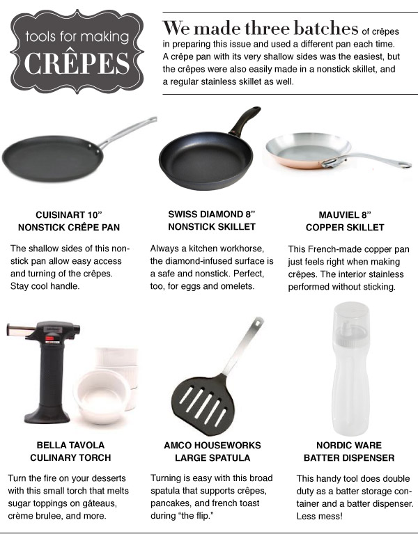 Tools for Making Crepes