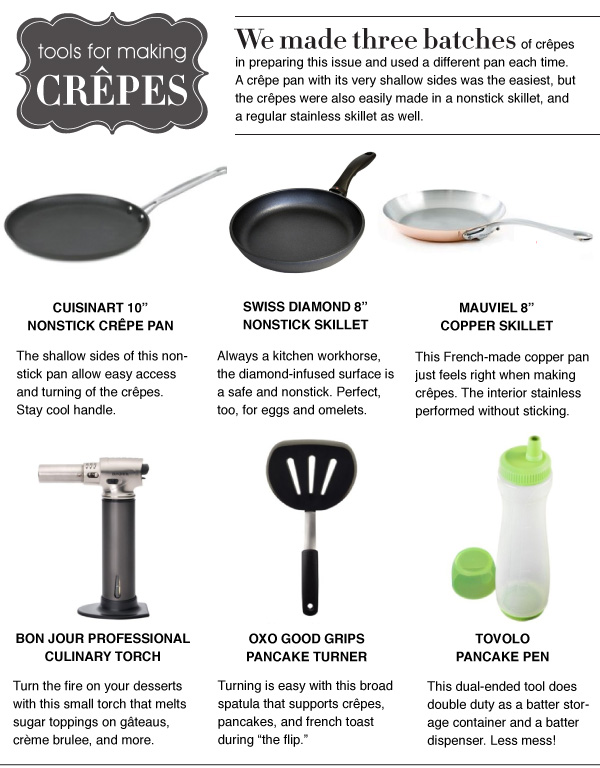 Tools for Making Crepes
