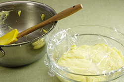 Cream Covered in Bowl