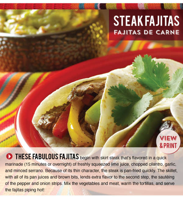 RECIPE: Steak Fajitas