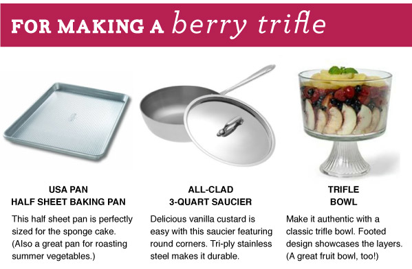 For Making a Berry Trifle