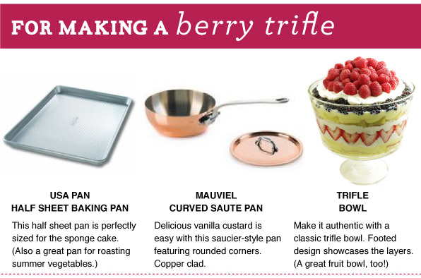 For Making a Berry Trifle