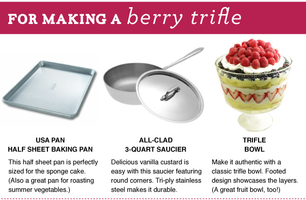 For Making a Berry Trifle