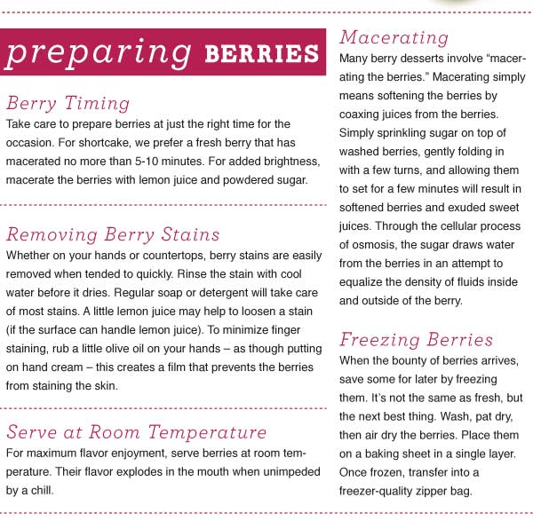 Preparing Berries