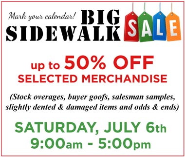 SIdewalk Sale