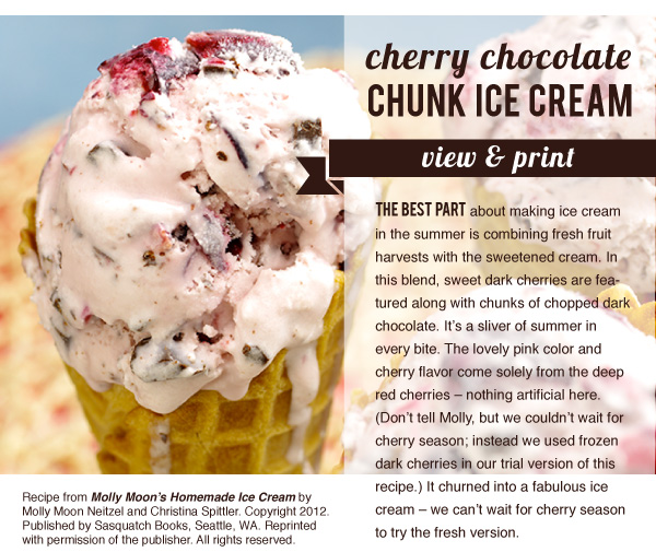 RECIPE: Cherry Chocolate Chunk Ice Cream