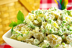 New Potato Salad with Fresh Peas, Lime, and Yogurt