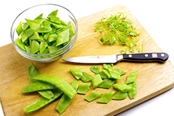 Trimming Snow Peas