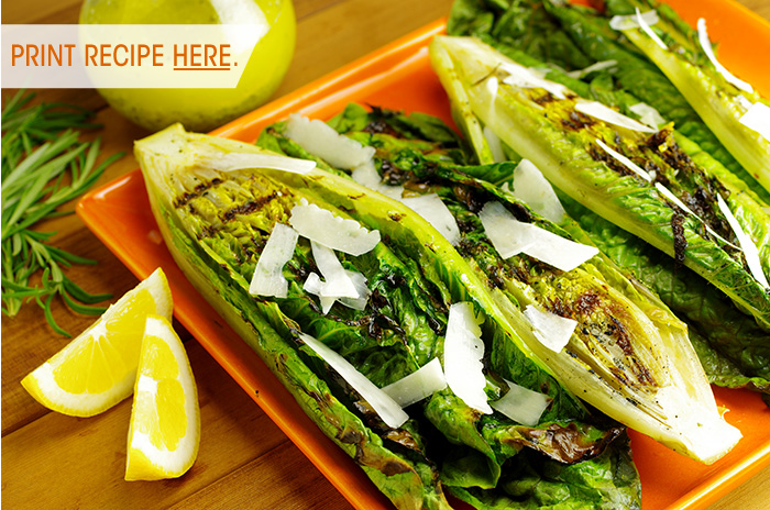 High-Heat Grilled Romaine Salad