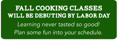 Fall Cooking Classes