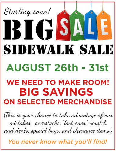 Sidewalk Sale