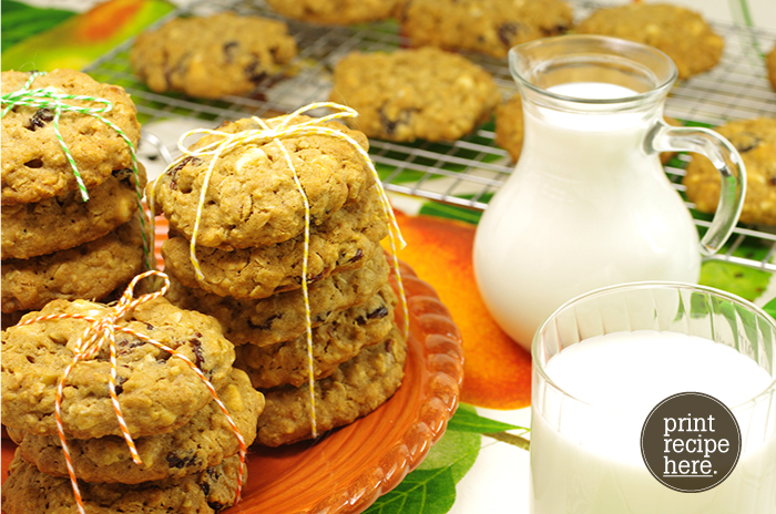 Oatmeal Cherry White Chocolate Chunk Cookies
