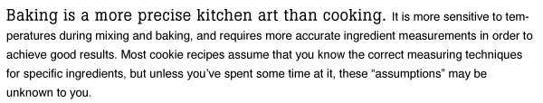 Measuring and Baking Tips