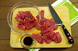 Slicing Beef