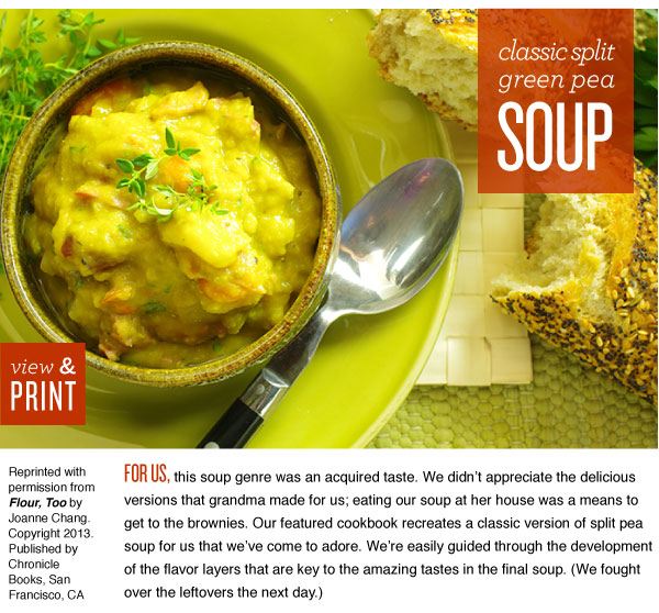 RECIPE: Classic Split Green Pea Soup