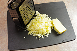 Shredding Gruyere Cheese
