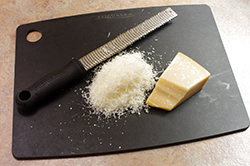 Grating Parmesan