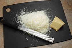 Grating the Parmesan