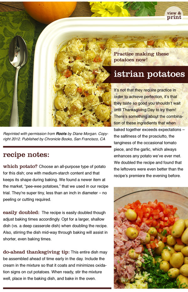 RECIPE: Istrian Potatoes