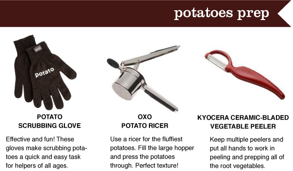 Potatoes Prep Tools