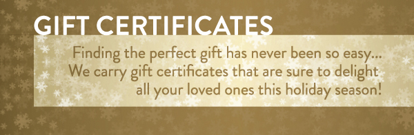 Gift Certificates