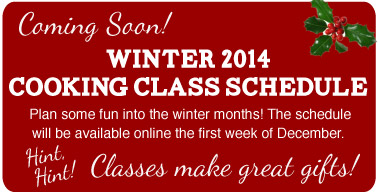 Winter Class Schedule