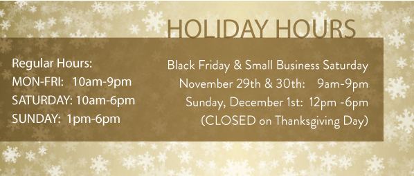 Holiday Hours