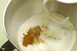 Dry Ingredients in Mixer