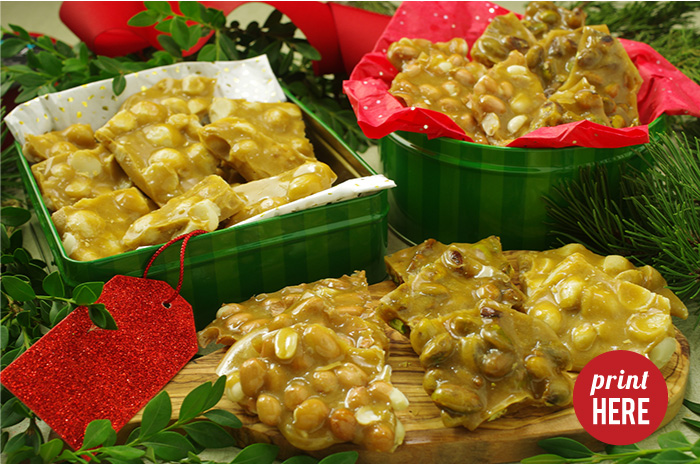 Peanut or Macadamia Brittle