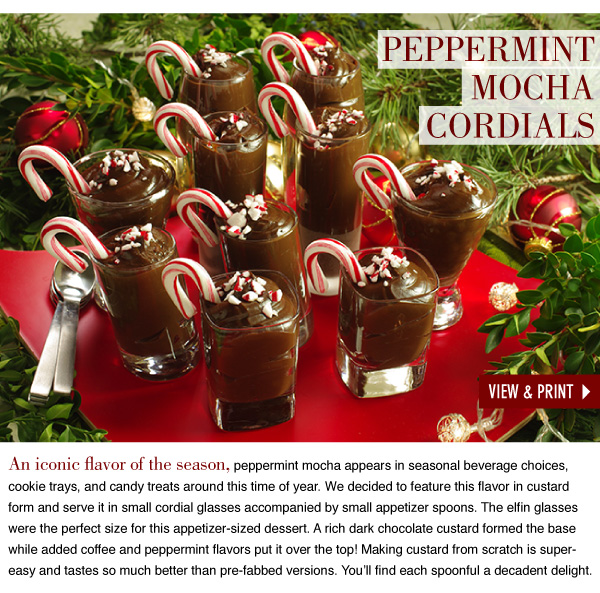 Peppermint Mocha Cordials