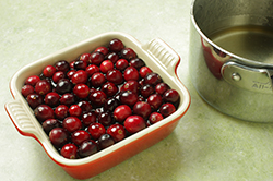 Soaking the Cranberries