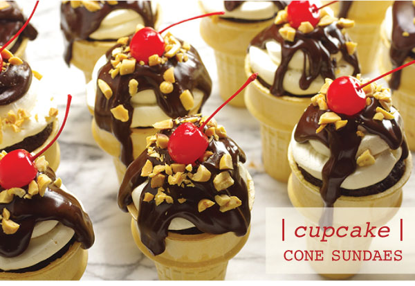 Cupcake Cone Sundaes