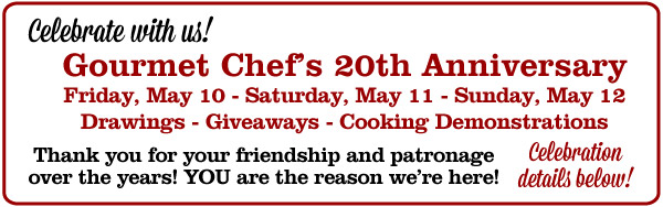 Gourmet Chef's 20th Anniversary
