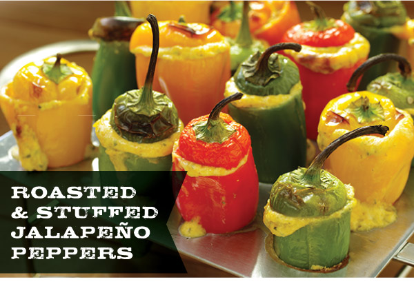 Roasted & Stuffed Jalapeo Peppers