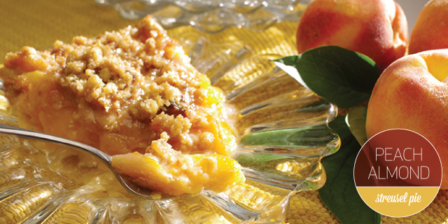 Peach-Almond Streusel Pie