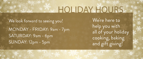 Holiday Hours