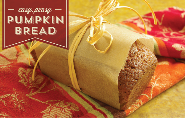 Easy, Peasy Pumpkin Bread