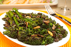 CHARRED BROCCOLINI WITH GARLIC_CAPER SAUCE